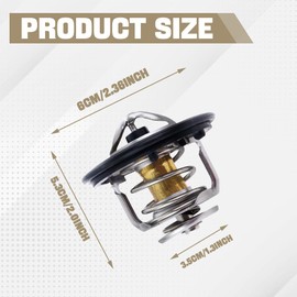 HEVLE Car Thermostat, High Performance Thermostat, Automotive Replacement Engine Thermostats, Auto Engine Coolant Thermostat Compatible with Honda Civic CRV CRZ, Replaces #19301-PAA-306, 19301-PLC-315