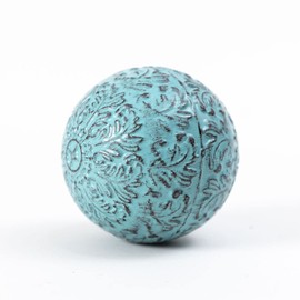 YiLifebes Metal Ball Table Decor Table Decoration Ball Distressed Iron Decorative Sphere Tabletop Decorations for Living Room