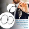 ASIRYVA 12 Pcs Key Ring Hoop, Key Rings Keyring Ringsfor