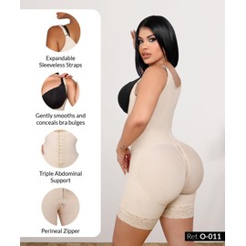 Forma Tu Cuerpo Fajas Colombianas Moldeadoras, fajas colombianas moldeadoras, postpartum shapewear, compression garments after tummy tuck, stage 1 faja post surgery tummy tuck, columbian faja (3XL)