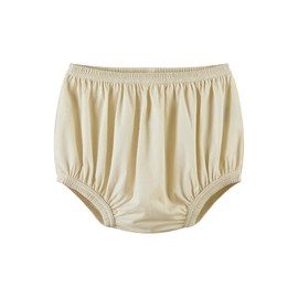 EEOST Adult Diaper Cover for Incontinence Noiseless Leak-Protection Underwear Plastic Pants Over Diapers Waterproof Rubber Pants (Beige, Medium)