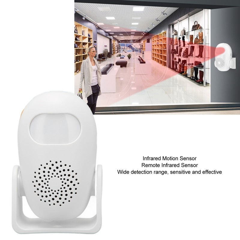 Wireless Intelligent Welcome Doorbell Infrared Motion Sensor Detector Gate Alert