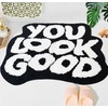 PASUXI You Look Good Bath Mat Cute Bath Rug for