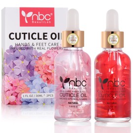 Aceite Para Cutículas De Uñas, 2 Piezas, 30 Ml, Rosa Y Fresa, Juego De Aceite Para Cutículas, Aceite De Crecimiento De Uñas Con Vitamina E, Aceite De Jojoba, Aceite De Cutícul