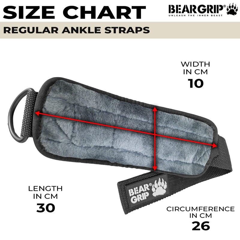 BEAR GRIP - Ankle Straps for Cables with New Fleece