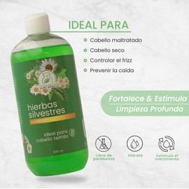Shampoo Con Extracto De Hierbas Silvestres Productos Mart Mexico 500 Ml