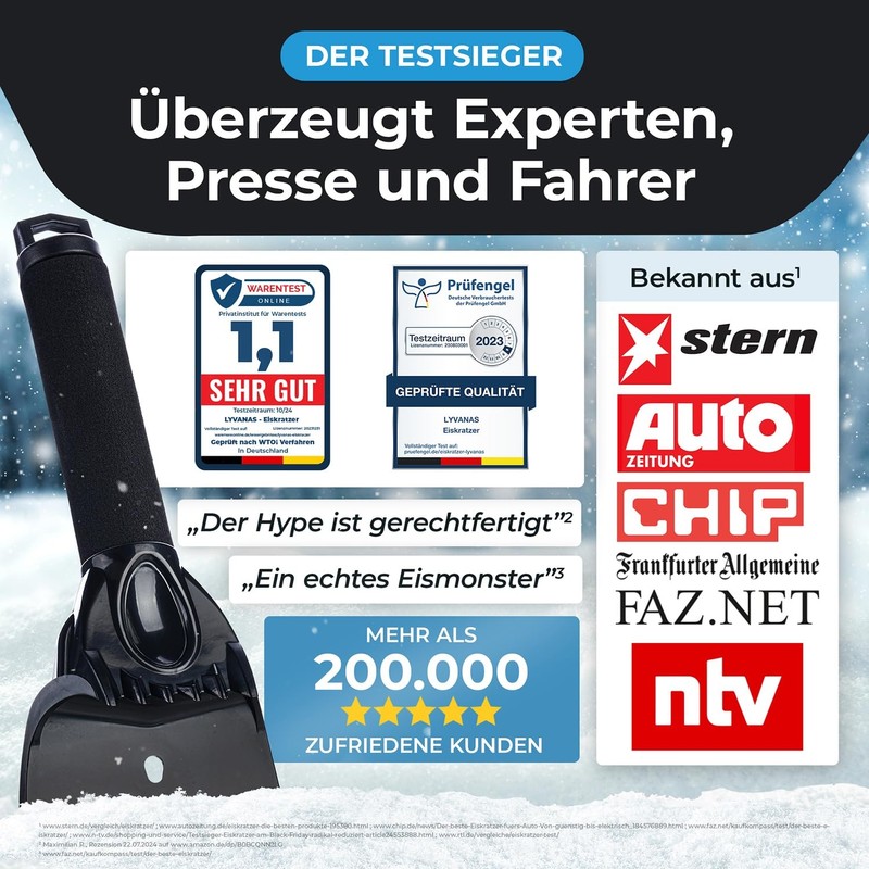 LYVANAS Ice Scraper Car with Glove Test Winner 2026* -