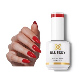 BLUESKY Red Gel Nail Polish Long Lasting Soak Off Gel Polish| Vegan&Cruelty-Free Professional Salon Quality for Home DIY Manicure|Multiple Colors Nail Lamp Needed 0.5 Fl Oz 63916P Siren Red