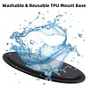 Car Dashboard 80mm Adhesive Mounting Disk - Removable TPU Circular