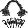 24inch Bungee Cords with Hooks, 12pack Heavy Duty Rubber Tarp