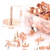 Thumb Tacks 500-count, 3/8-inch Rosegold Roundness Push Pins Office Tacks