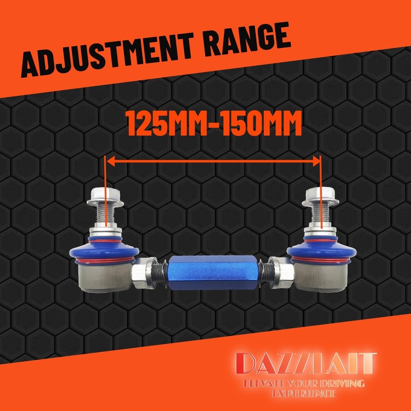 125mm-150mm Universal Adjustable Sway Bar End Links | M10 Stud