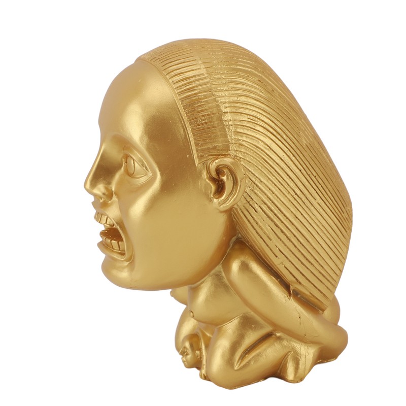 Fertility Statue Resin Handmade Golden Exquisite Creative Fertility Idol Sculpture