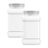 Mountain West Company Square Clear Jar with Pinch Handle, 2