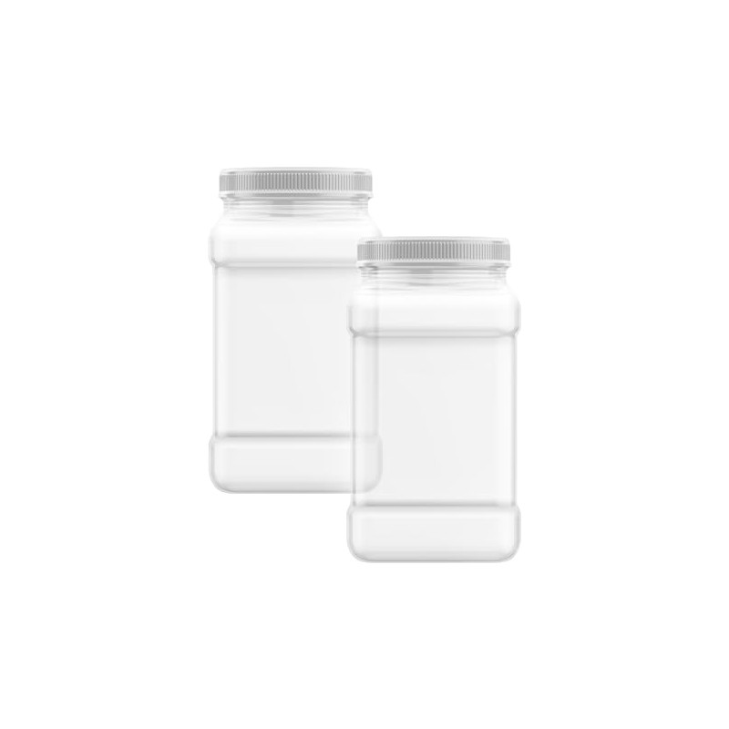 Mountain West Company Square Clear Jar with Pinch Handle, 2