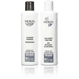 Nioxin System 2 Cleanser Shampoo and Scalp Therapy Conditioner Duo for Unisex 2 x 10.1 oz