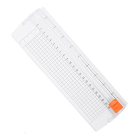 Small Paper Cutter for Cardstock, Mini Paper Trimmer with Foldable Ruler, Portable Guillotine Paper Cutter for Craft A4 A5 Photo Label Card Scrapbook Cutting Tools