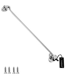 Cabin Hook Stainless Steel 304 Heavy Duty Cabin Hooks and Eye Lock for Shed, Gate or Garage Door (400mm /16")