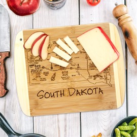 Totally Bamboo A Slice of Life South Dakota Bamboo Serving and Cutting Board