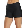 Sporti Active Solid 4.5" Inseam Swim Short, Black, Medium