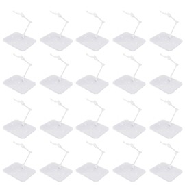 Buosha 20 Soporte Acrílico para Figuras de Acción, Transparente, Rectangular, Pulido, 420g, para Muñecas de 6 Pulgadas