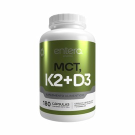 Entera | MCT, Vitamina K2 y Vitamina D3, 180 cápsulas