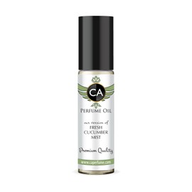CA Perfume Originals Fresh Cucumber Mist Unisex Fragrance Oil Green Scent Long Lasting Perfumes for Women & Men Travel Size TSA Ready Mini Parfum Body Oil Roll-on 0.33 Fl Oz 10ml