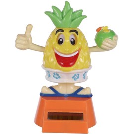 Solar Bobble Shaking Head Dancing Toy Pineapple Figure Statue Car Dash Board Ornaments for Car Vehicle Decoration