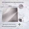GGStudy Rain Shower Head Brushed Nickel with Extension Arm 16