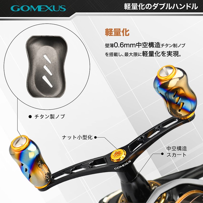 Gomexus CY98 Reel Handle, Shimano Spinning Reel, Double Handle, Stella,