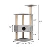 LONABR Cat Tree Condo Pet Furniture Multi-Level Kitten Activity Tower