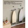 MUSVOH 2PC Ironing Board Hanger Wall Mount Stainless Steel, Y