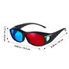 Garneck 5 Pcs Anaglyph 3D Glasses - Red and 3D