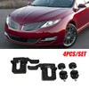 4PCS Hood Bumper Stopper Bracket Left Right Set For Ford
