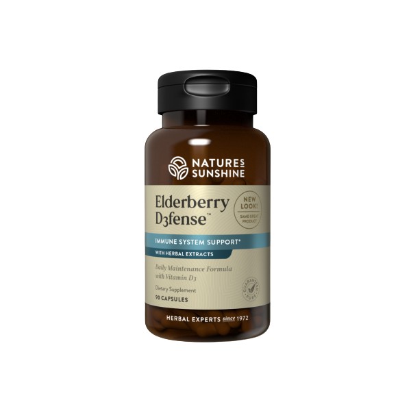 Nature's Sunshine Elderberry D3fence Capsules 90 - Expiry 10/24