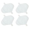 4pcs Feminine Cloth Pads Blue Pure Cotton Washable Reusable Breathable
