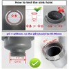 Qrity Sink Collection, 114mm Stainless Steel and PVC Kitchen Sink