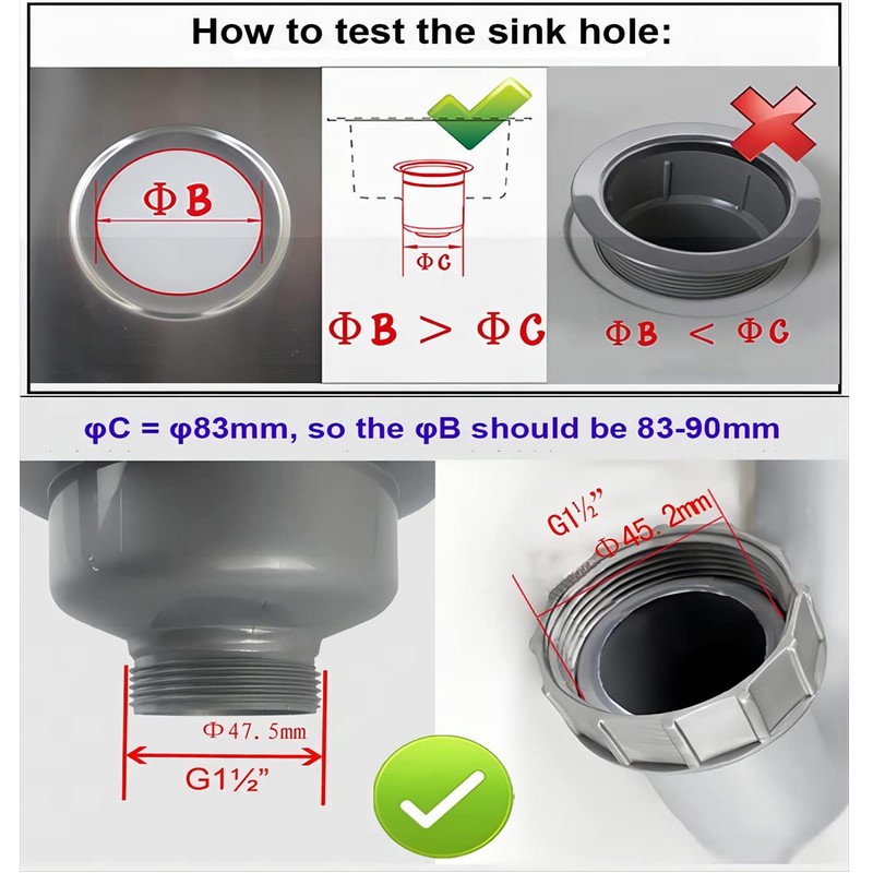Qrity Sink Collection, 114mm Stainless Steel and PVC Kitchen Sink