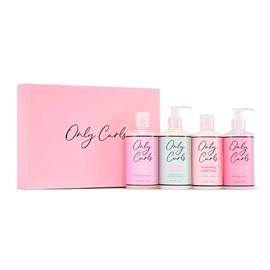 Only Curls Full-Size Bundle, 250ml & 300ml, Curly Hair Product Set, Nourishing Shampoo, Detangling Conditioner, Curl Creme & Enhancing Curl Gel, Cruelty Free, For All Curly Hair Types