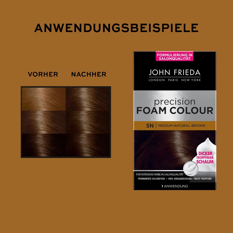 John Frieda Precision Foam Colour - Colour: 5N Medium Natural