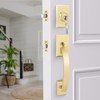 Haidms Gold Front Door Handle and Deadbolt Set, Front Door