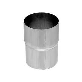 ZAMBELLI Downpipe Connector Galvanised DN 80 Silver Drain Pipe Connector Galvanised, Corrosion Protection, Easy Assembly, No Expanding