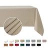 maxmill Rectangle Slubby Textured Tablecloth Waterproof Spillproof Wrinkle Free Table