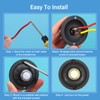 Heavy Duty Metal Lighted Doorbell Push Button, 2inch Black Round