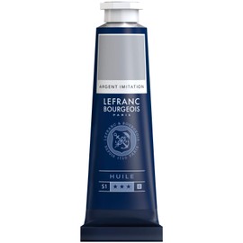 Lefranc & Bourgeois Fine Oil Smooth & Highly pigmented Oil, oil-based paint, Silber Farbton, 40 ml