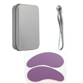 KGDUYC 1 Pair of Reusable Purple Eye Patches, Eye Patches with Lifting Effect to Reduce Wrinkles and Fine Lines, Metal Applicator