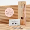 Bamboozy Eyebrow Razor with 5 Premium Blades - Reusable Metal