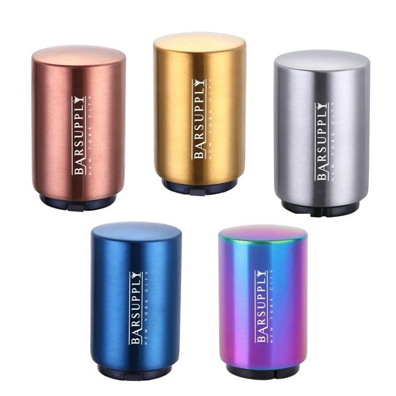 2-Pack Push Down Automatic Magnetic Beer Bottle Opener - Color: