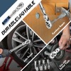 DISEN 3/8" Drive Extendable Flex-Head Ratchet,72-Tooth, Quick Release, Father's Day