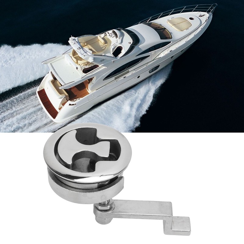Boat Floor Handle Lock Marine Hatch Latch Flush Mounted Stainless